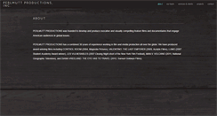 Desktop Screenshot of perlmuttproductions.com
