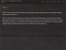 Tablet Screenshot of perlmuttproductions.com